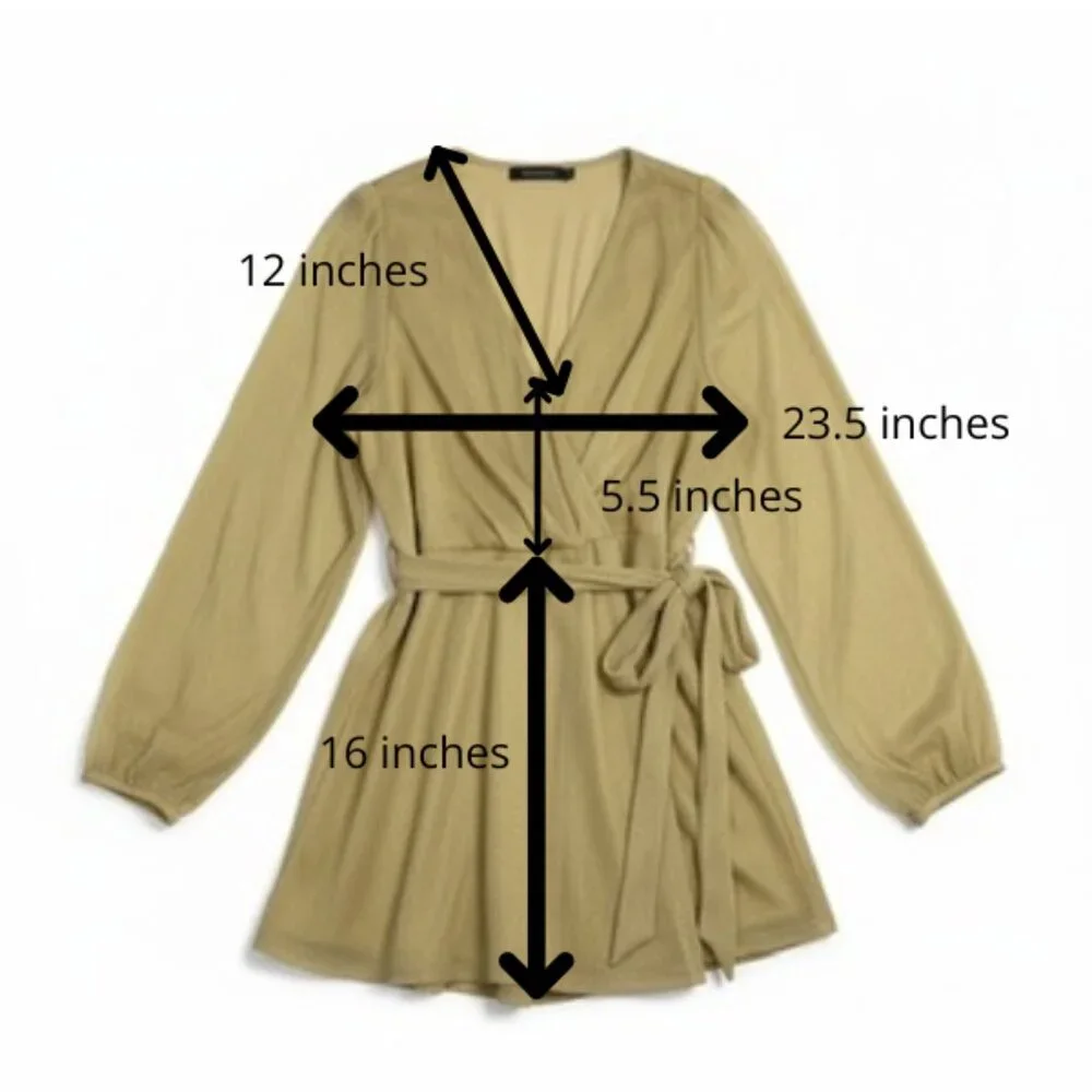 NWT Torrid Glitter Lurex Surplice Peplum Top Gold Size 4 (26) - Picture 10 of 12